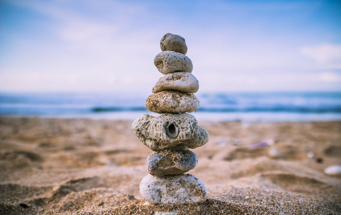 pile of rocks stacked