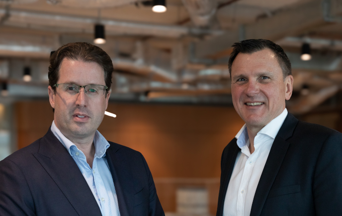 Brett Chatfield (l), Chief Investment Officer, and Justin Pascoe (r), Head of Portfolio Construction, Cbus