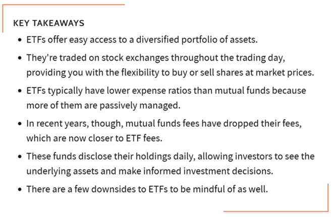 Investopedia on ETFs