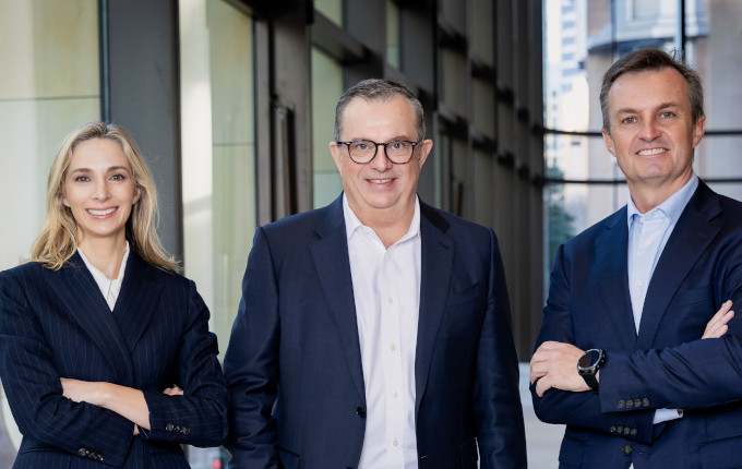 Fiona Macgregor, TAL Group CEO (l), Scott Hartley, Insignia Financial CEO (m), Nick Hamilton, Challenger CEO (r)